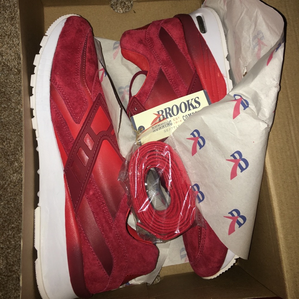 Brooks x bait regent inferno red